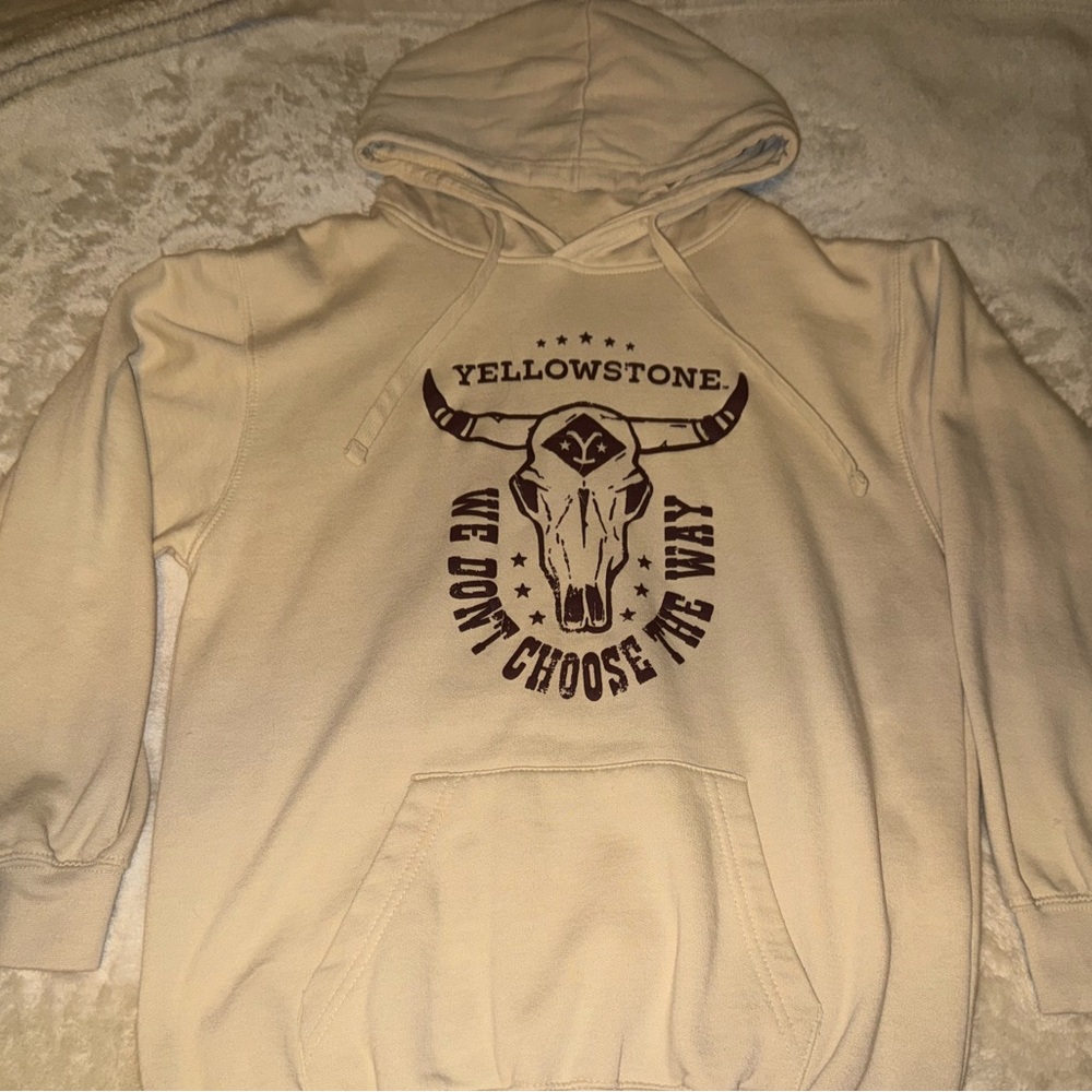 New Yellowstone Graphic Hoodie Official Merch Size Small Western Rodeo Cotton